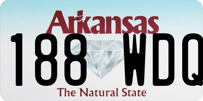 AR license plate 188WDQ