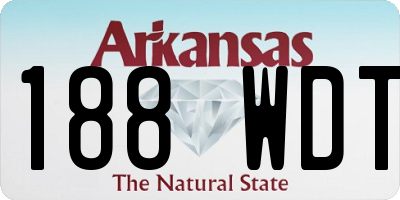 AR license plate 188WDT