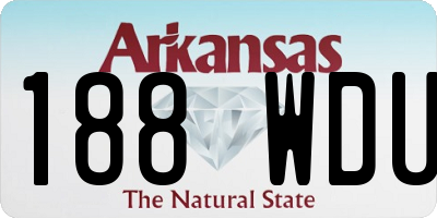 AR license plate 188WDU