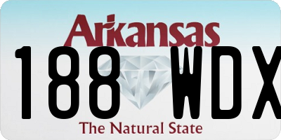 AR license plate 188WDX