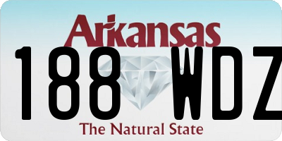AR license plate 188WDZ