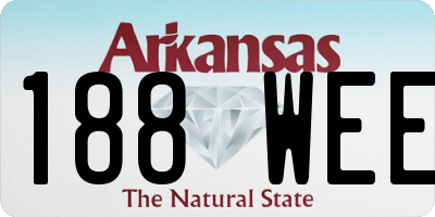 AR license plate 188WEE