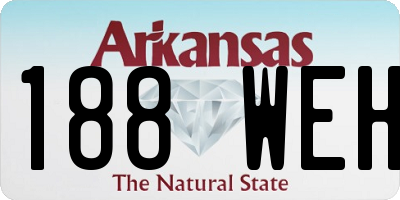 AR license plate 188WEH