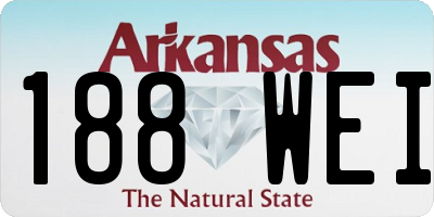 AR license plate 188WEI