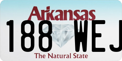 AR license plate 188WEJ
