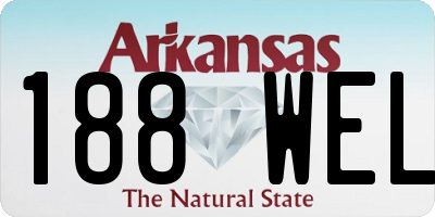 AR license plate 188WEL