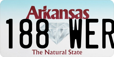 AR license plate 188WER