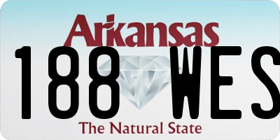 AR license plate 188WES