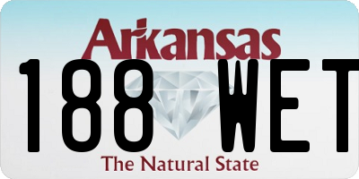 AR license plate 188WET