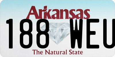 AR license plate 188WEU