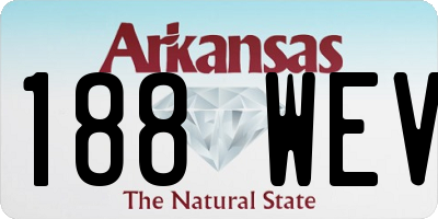 AR license plate 188WEV