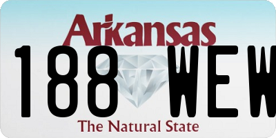 AR license plate 188WEW