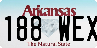 AR license plate 188WEX