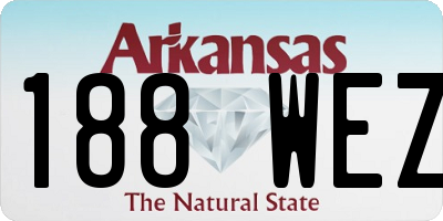 AR license plate 188WEZ