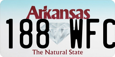 AR license plate 188WFC