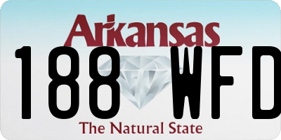 AR license plate 188WFD