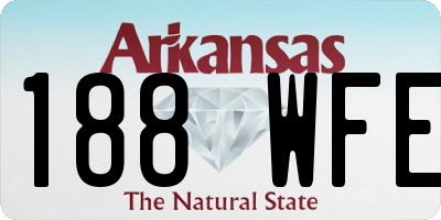 AR license plate 188WFE