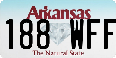 AR license plate 188WFF