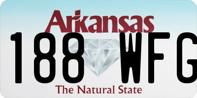 AR license plate 188WFG
