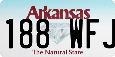 AR license plate 188WFJ