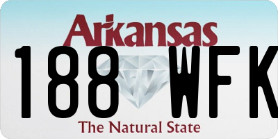 AR license plate 188WFK