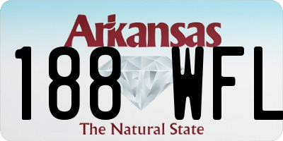 AR license plate 188WFL