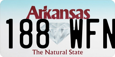 AR license plate 188WFN