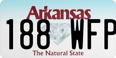 AR license plate 188WFP