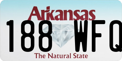 AR license plate 188WFQ