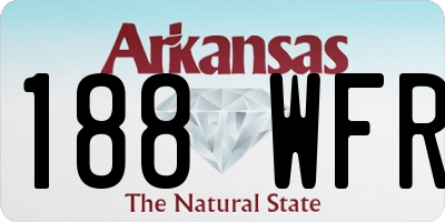 AR license plate 188WFR