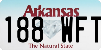 AR license plate 188WFT