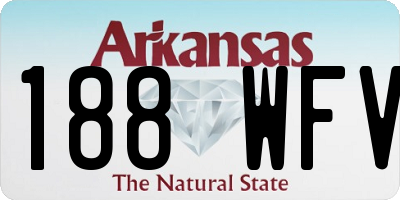AR license plate 188WFV