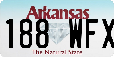 AR license plate 188WFX