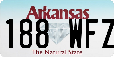 AR license plate 188WFZ