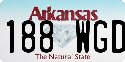 AR license plate 188WGD