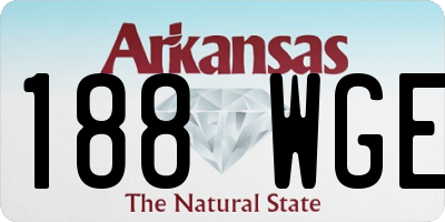 AR license plate 188WGE