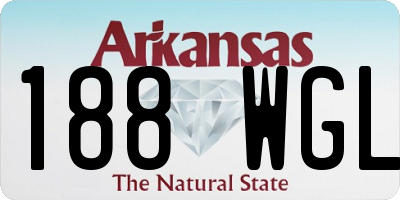 AR license plate 188WGL
