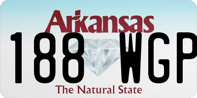 AR license plate 188WGP