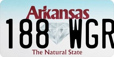 AR license plate 188WGR