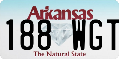 AR license plate 188WGT
