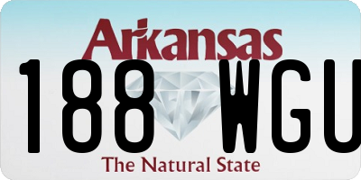 AR license plate 188WGU