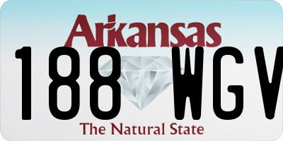 AR license plate 188WGV
