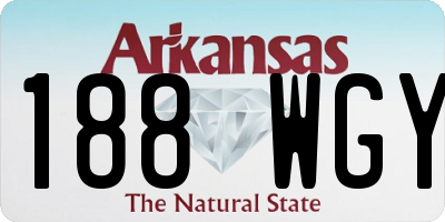 AR license plate 188WGY