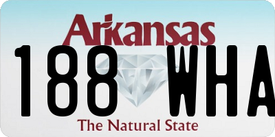 AR license plate 188WHA