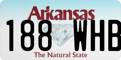 AR license plate 188WHB