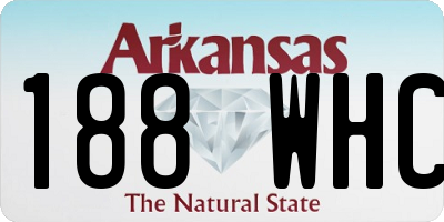 AR license plate 188WHC