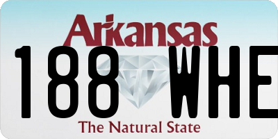 AR license plate 188WHE