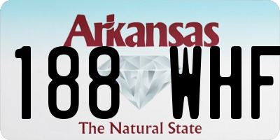 AR license plate 188WHF