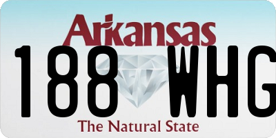 AR license plate 188WHG
