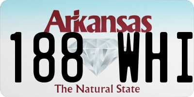 AR license plate 188WHI